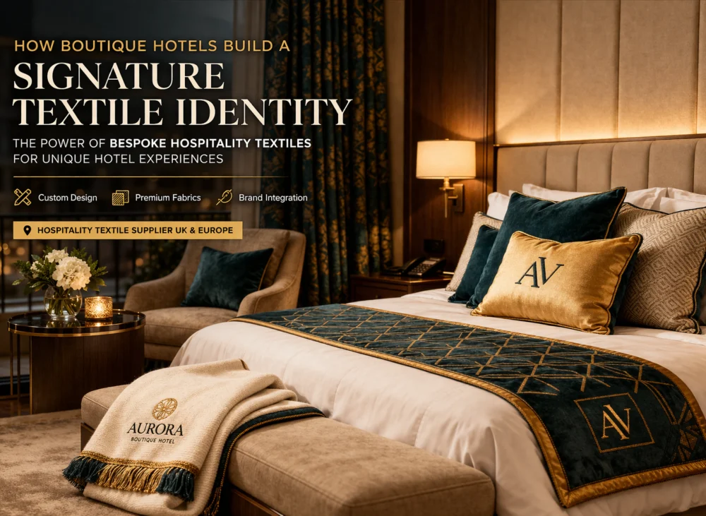 + How Boutique Hotels Build A Signature Textile Identity | Nilstar Bespoke hospitality Nilstar textiles used in boutique hotel interior design in the UK