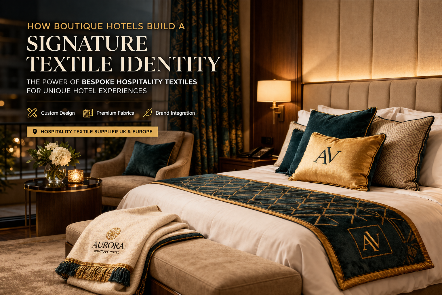 + How Boutique Hotels Build A Signature Textile Identity | Nilstar Bespoke hospitality Nilstar textiles used in boutique hotel interior design in the UK