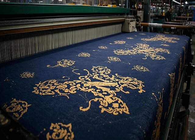 nilstar-jacquard-loom-navy-blue-monogram-textile-manufacturing