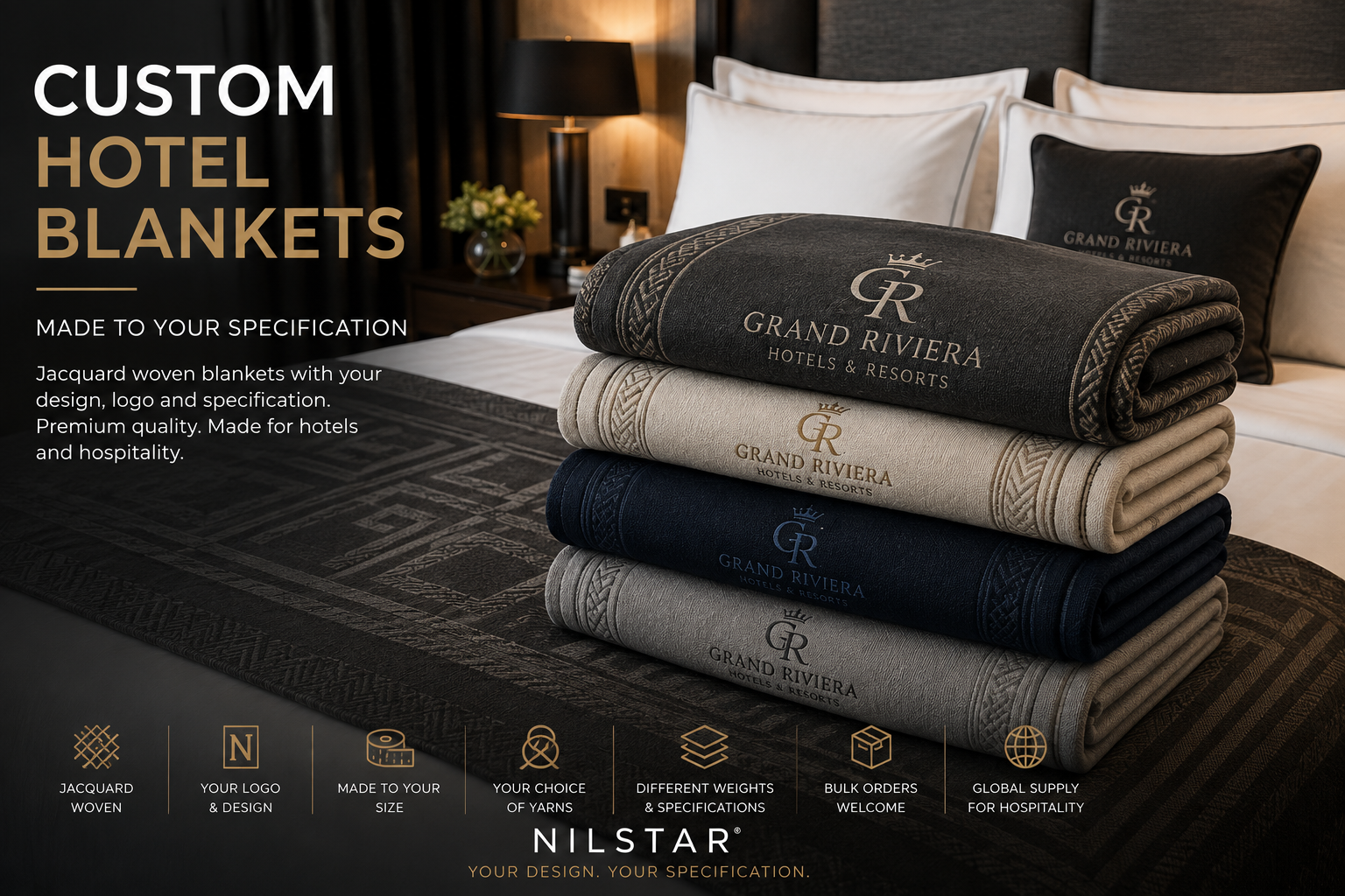 Custom Hotel Blankets